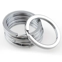 Portachiavi in acciaio inossidabile 25mm Round Flat Line Split Rings portachiavi per gioielli che fanno portachiavi risultati fai da te accessori chiave