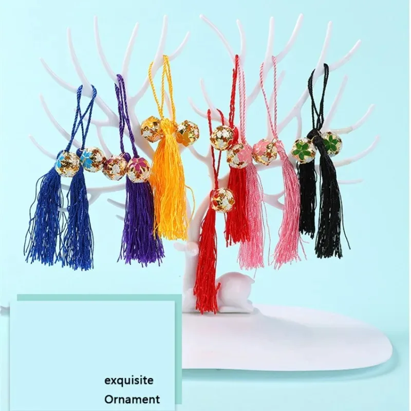 10/20 قطعة أجراس خمر سحر زهر الكرز أجراس الحديد Janpanese أجراس جوفاء قلادة DIY بها بنفسك الحرفية المفاتيح معلقة #5