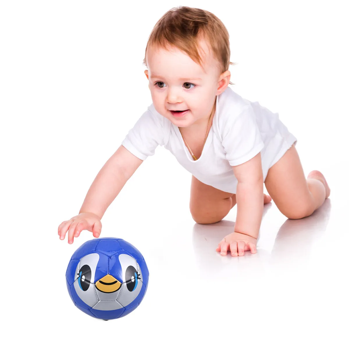 

1 шт. Детский надувной футбольный мяч из ПВХ с красной основой и рисунком обезьяны, портативный, для игр в помещении и на улице