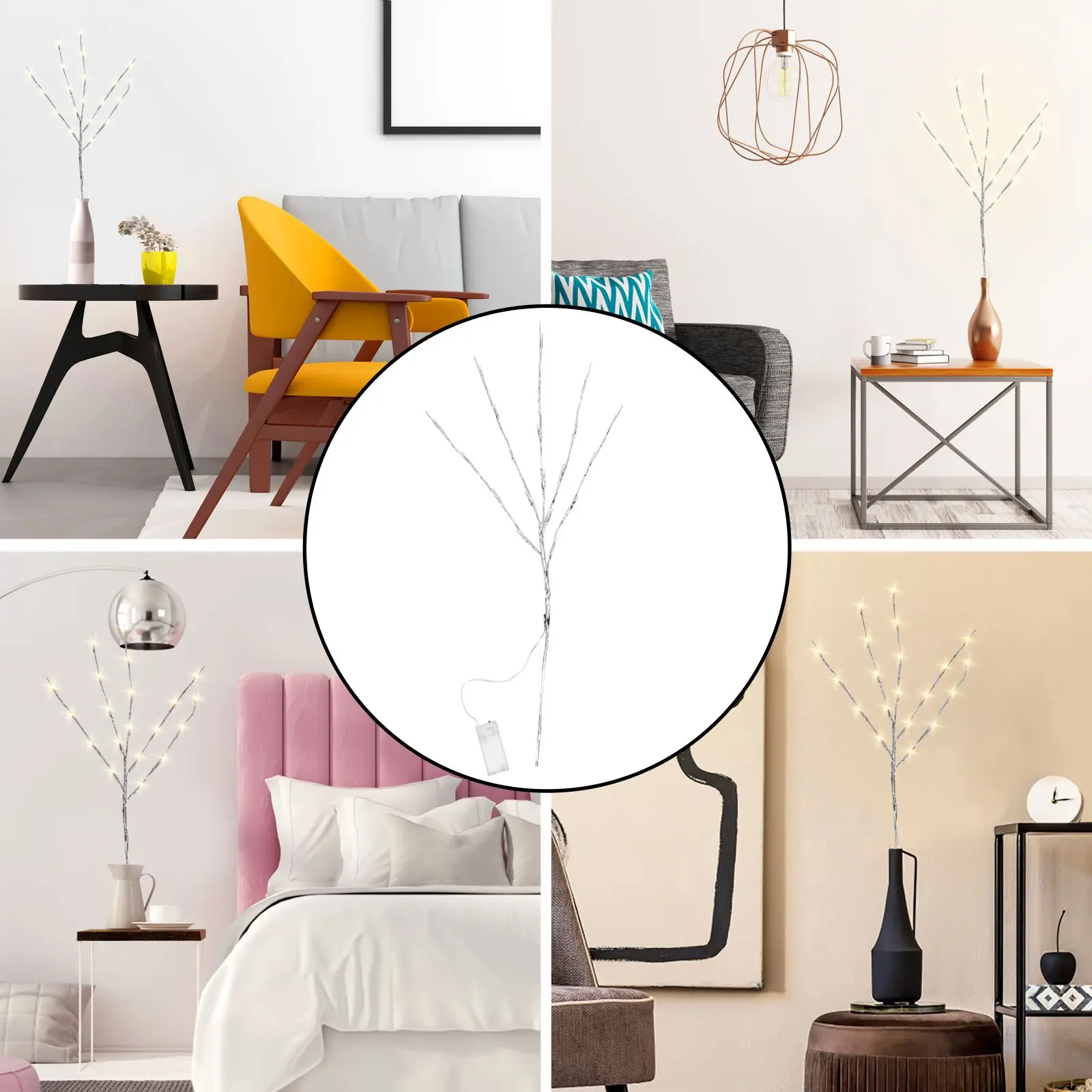 

1Pcs LED Decorative Branch Lights 20 Warm Lights Branch Lamp Vase Home Atmosphere Lighting for Room Wedding Birthday Proposal