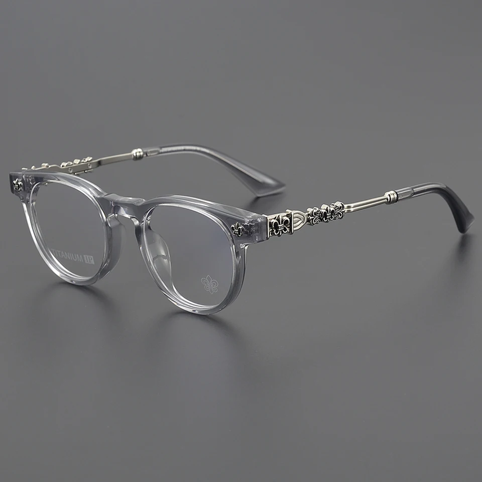 Fashion Trend Simple Men's Luxury Brand Design Acetate Eyeglasses Frame Women's Prescription Optical Computer Reading Glasses