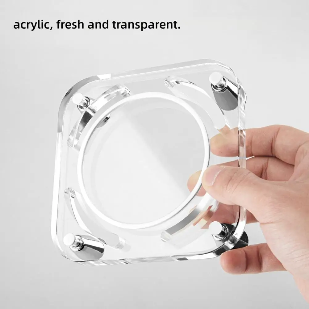 Transparenter Acryl-Desktop-Ständer für Mac Mini M4 Computer, rutschfeste, klare Kühlbasis für Mac Mini M4 Pro PC-Zubehör