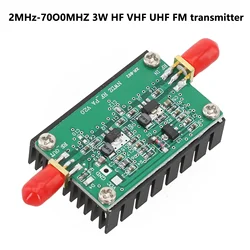 1pc 2MHZ-700MHZ RF Power Amplifier 3W HF VHF UHF FM Transmitter Broadband RF Power Amplifier For Ham Radio FM Shortwave Radios