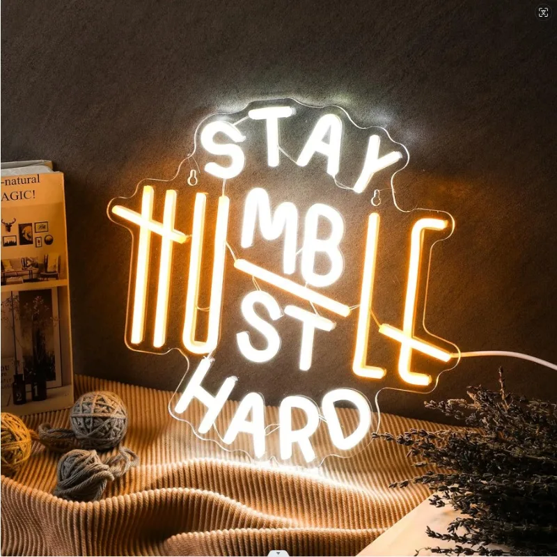 Hoolerry LED Motivational Inspired Letters Lights Party Decorations USB Powered Office Room Gym Room Classroom (Don't Quit)