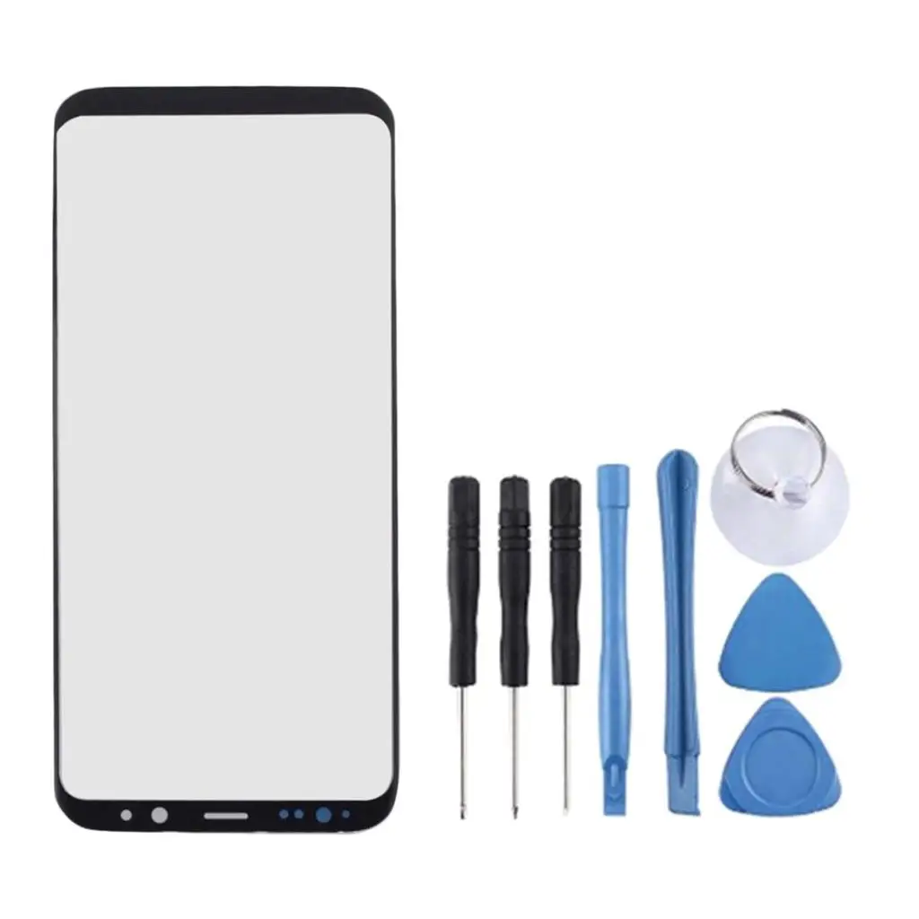 16×7.5cm Front Outer Screen LCD Glass Lens for Galaxy S8Plus G955 with