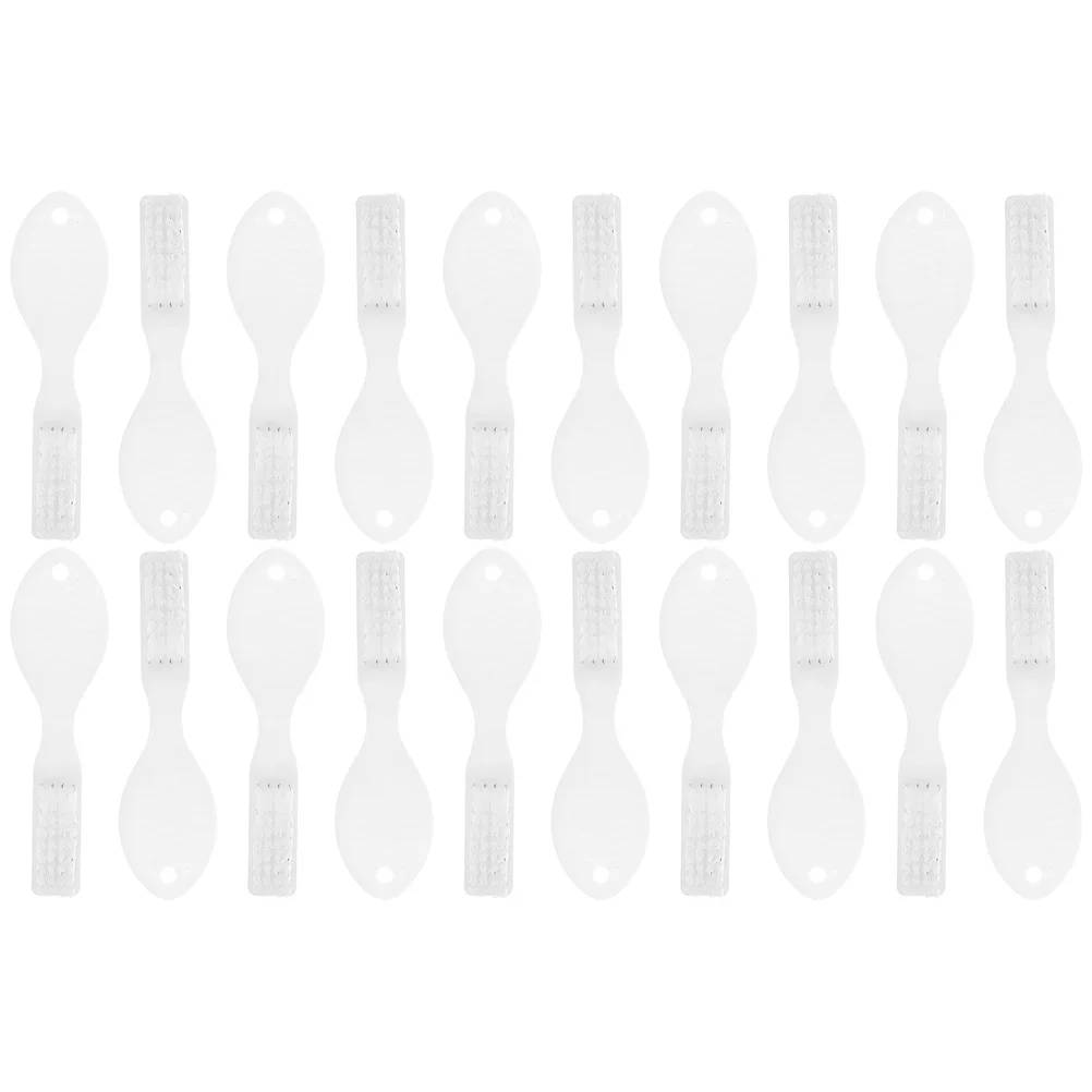 

20pcs Anti-self-harm Toothbrush Hygienic Compact Design Soft Bristles Short Handle Mini Small Toothbrush Prison Clean Tools