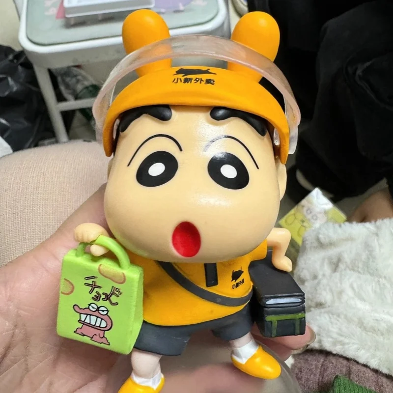 

New Anime Meets Crayon Shin-Chan Figure Q Version Nohara Shinnosuke Crayon Shin Chan Ornaments Gk Figure Statue Pvc Model Gift