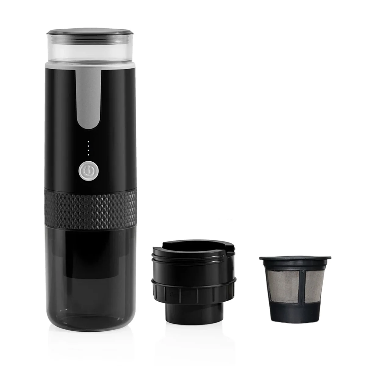

Portable Espresso Maker, Electric Travel Coffee Machine for Office Travel Camping Fit Coffee Powder & Coffee Capsule -B12B