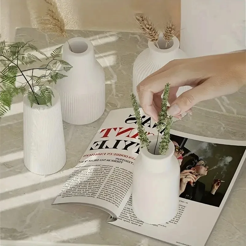 Porte-stylo de Vase, moule en résine de Silicone, boîte en forme de bouteille, pot, moules de moulage en Silicone époxy pour Vase de fleurs séchées, stockage d'ornements