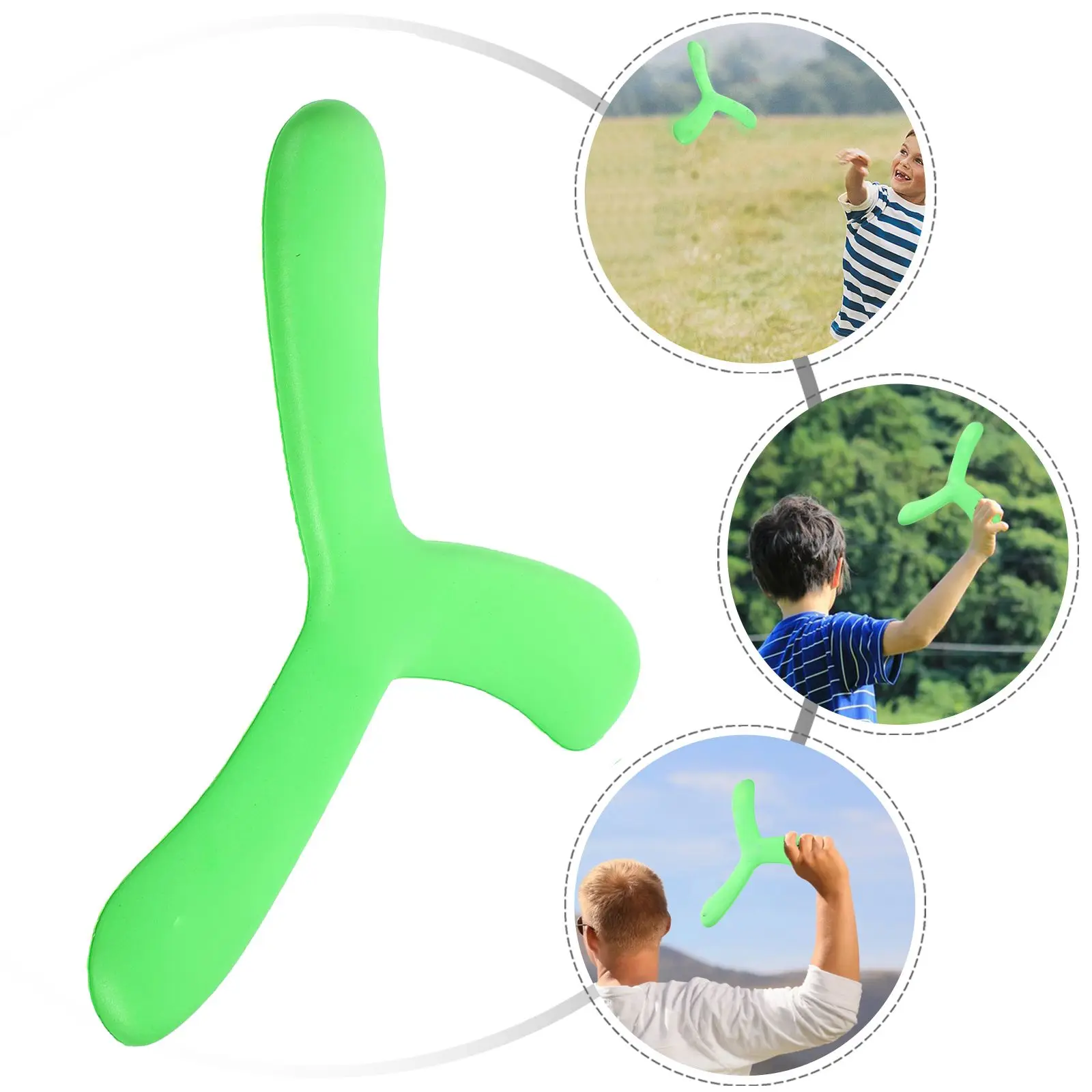 

3pcs EVA Material Durable Returning Fun Throw Catch Toy Kids Outdoor Sports Recreation Beach Games