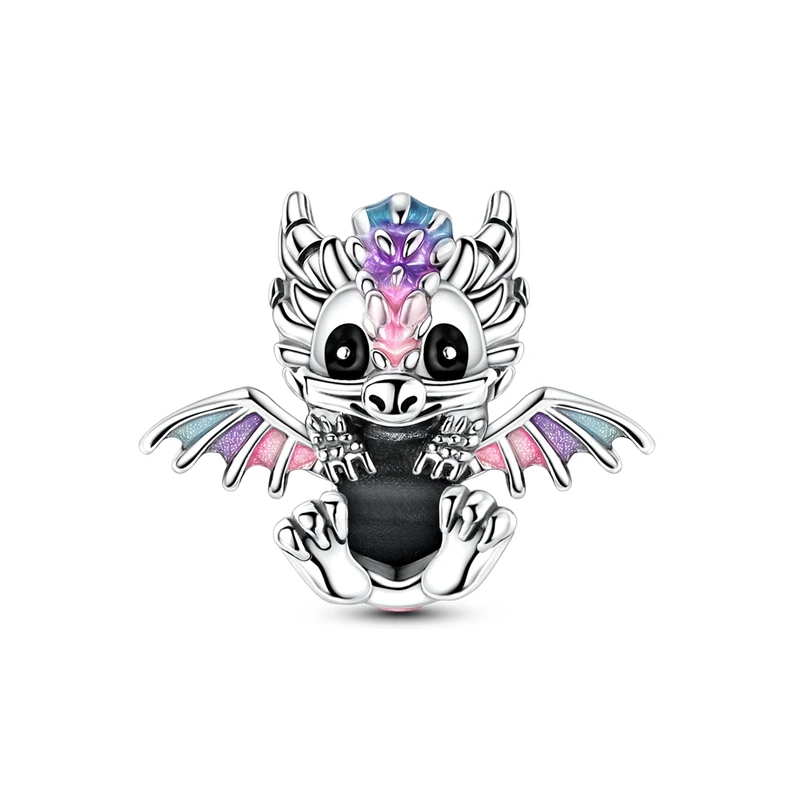 Otter Holding Perlenanhänger aus 925 Sterling Silber mit CZ Zirkon, passend für Original-Armbänder, DIY-Schmuckgeschenk – Detail 7