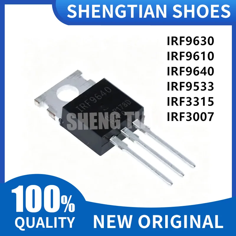 10PCS New and Original TO-220 IRF9530N IRF9640N IRF3710 IRF5210 IRF5305 IRF9540 IRF9630 IRF9610 IRF9530 IRF9640