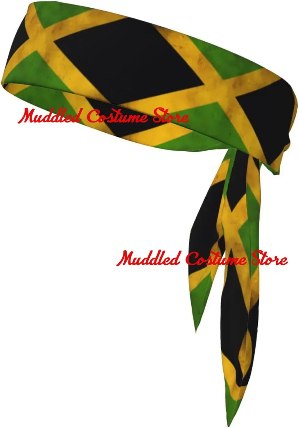 

Спортивный платок с принтом старого ямайского флага, впитывающий пот и дышащий, повязка на голову, двусторонний платок