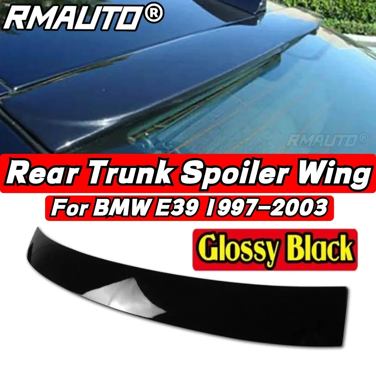 BMW E39 Car Rear Roof Spoiler Body Kit Car Rear Spoiler Wing For BMW 5 Series E39 1997-2003 Car Accessories Rear Trunk Spoiler