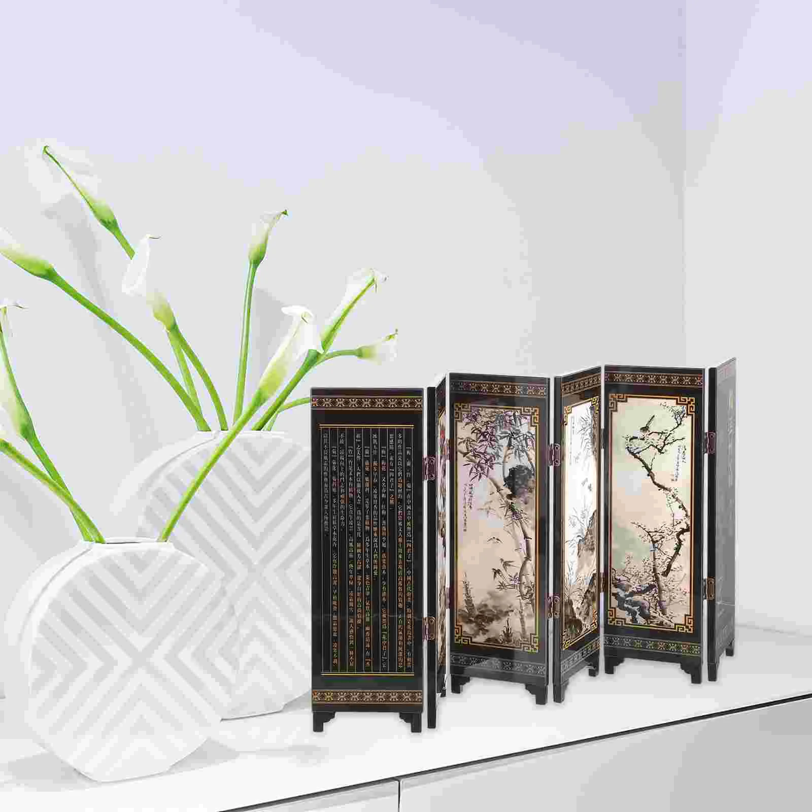 Decorative Screen Ornaments Changing Room Divider Wall Partition Chinese Dividers Small Separator Vintage