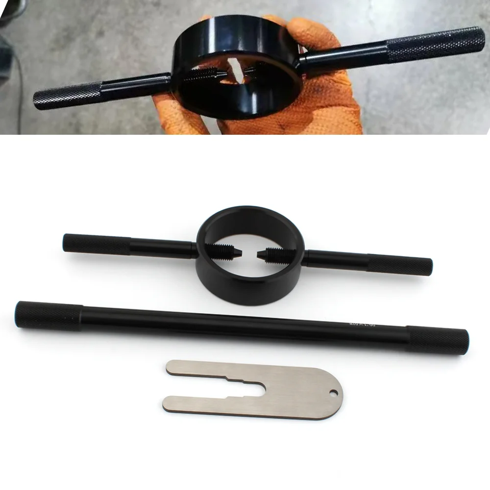 

Motorcycle Black Fork Spring Compressor Tool Kit For Honda CBR 600 1000 RR F2 F3 F4 F4I CBR1100XX Interceptor 800 VFR800 Deluxe