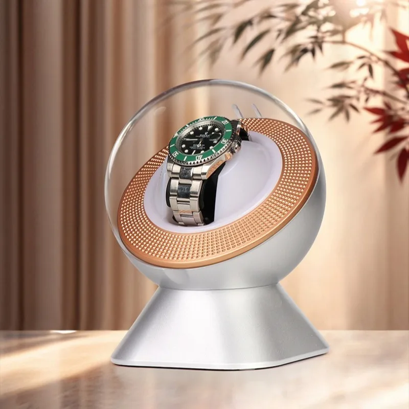 1 Slot Automatic Watch Winder Planet Style Silent Mechanical Watches Winders Watch Winding Device Auto Wrist Timepiece Winder
