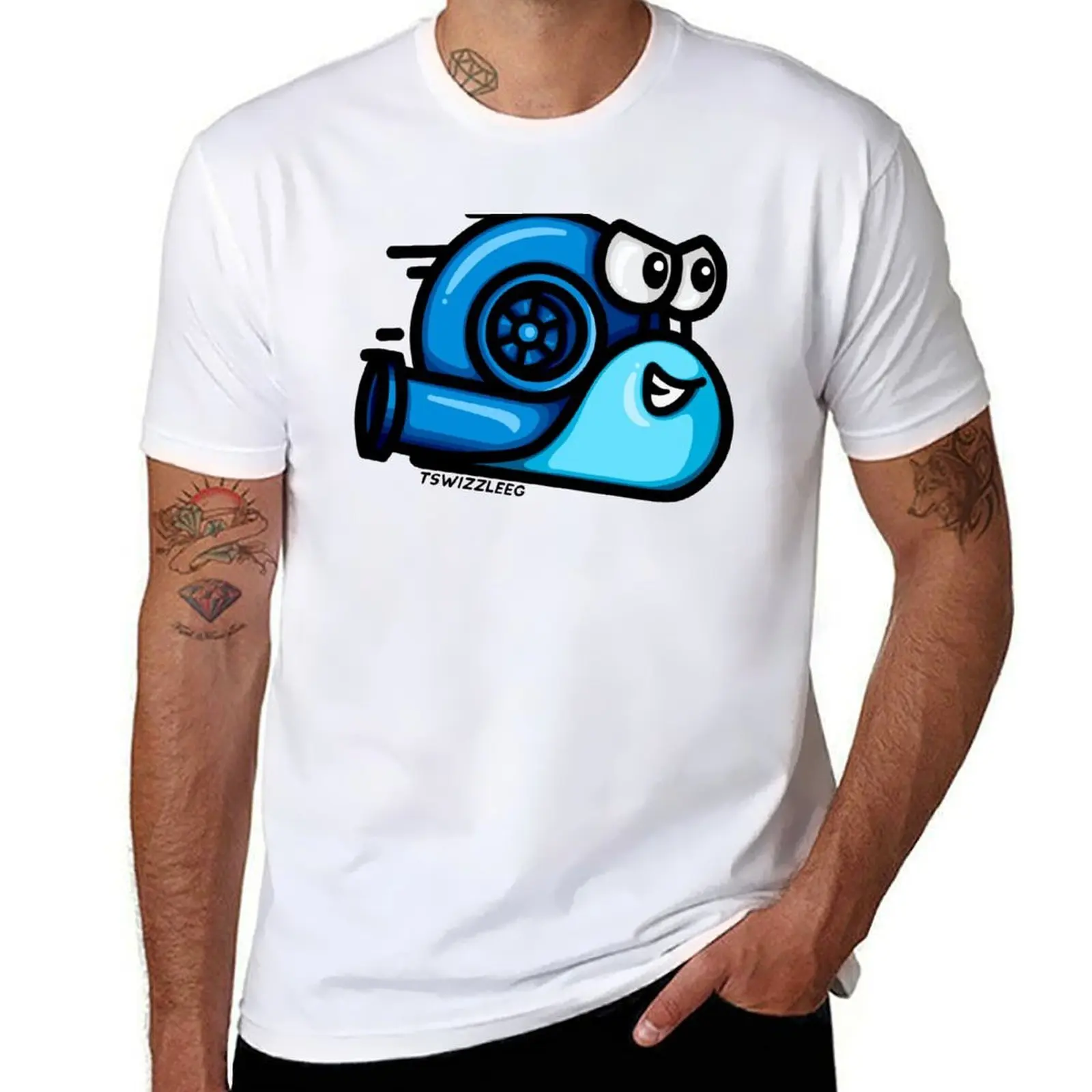 

Turbo Snail - Blues T-Shirt t shirts for man slim fit man t shirt cotton high quality T-Shirt