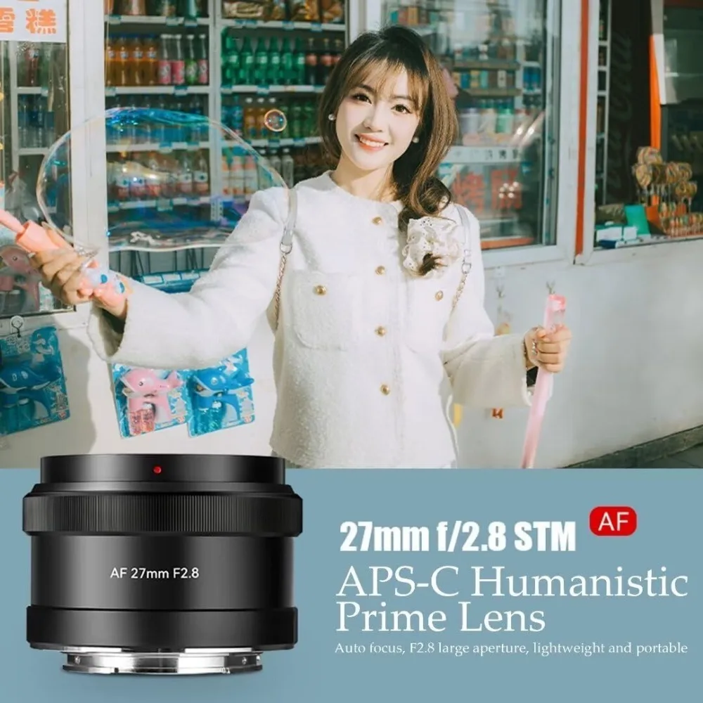 7artisans 27mm F2.8 Auto Focus Camera Lens for Sony E Nikon Z Fuji X Mount APS-C Large Aperture Prime STM AF Cameras Lenses