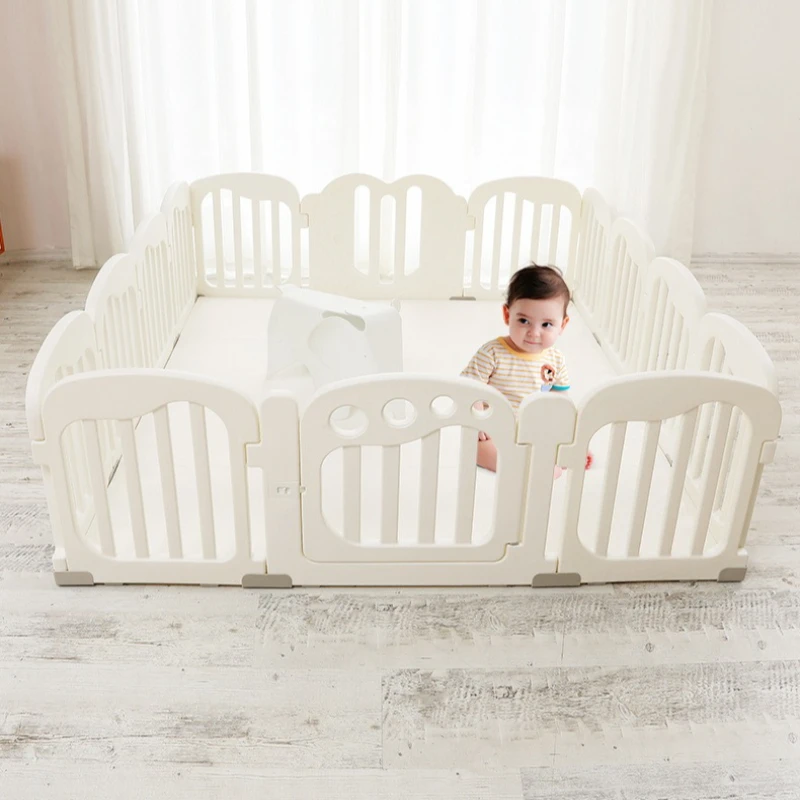 

Детский манеж с ковриком для ползания, мягкие защитные ворота и игровой двор, домашняя игровая зона для младенцев, детей, защита пола дома
