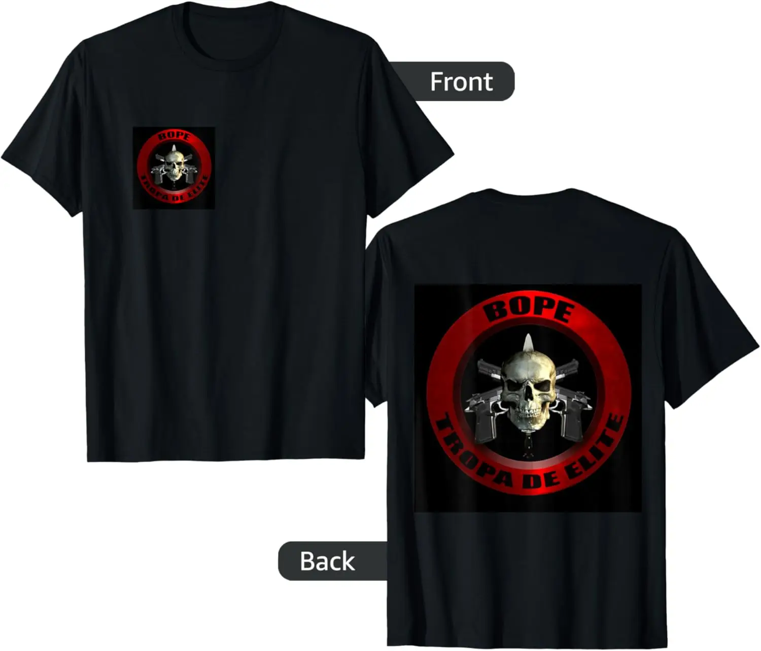 BOPE Sniper Team Atirador De Elite Brasil Camiseta militar manga curta casual 100% algodão