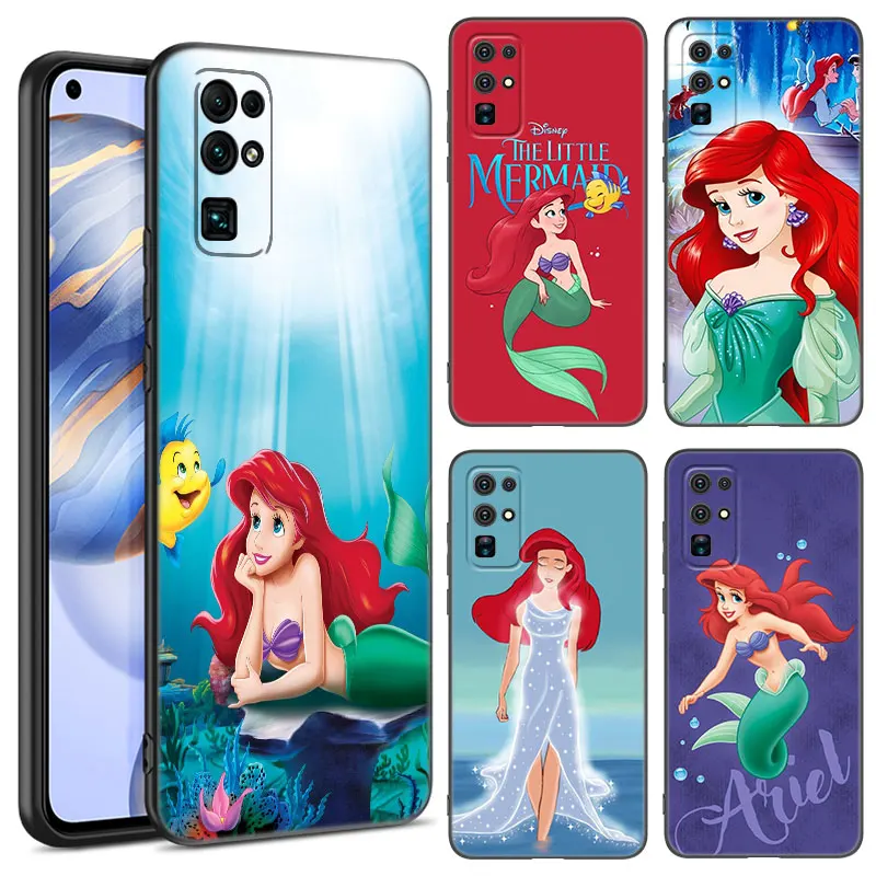 The Little Mermaid Black Phone Чехол для Honor 70 90 Lite X40 GT X50 i X5 Plus X6A X6S X7A X8A X8B X6 X7 X8 X9 4G X9A X9B 5G