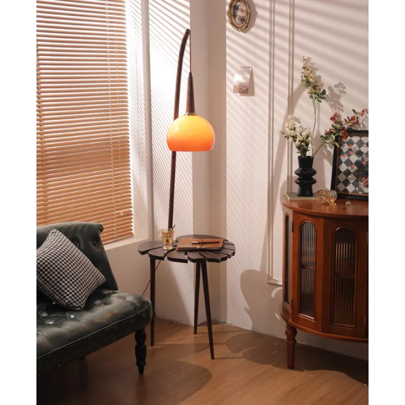 

Vintage Wooden Table E27 Led Floor Lamps for Living Room Hotel Room Sofa Side Ornaments Standing Lamp Bedroom Bedside Lights