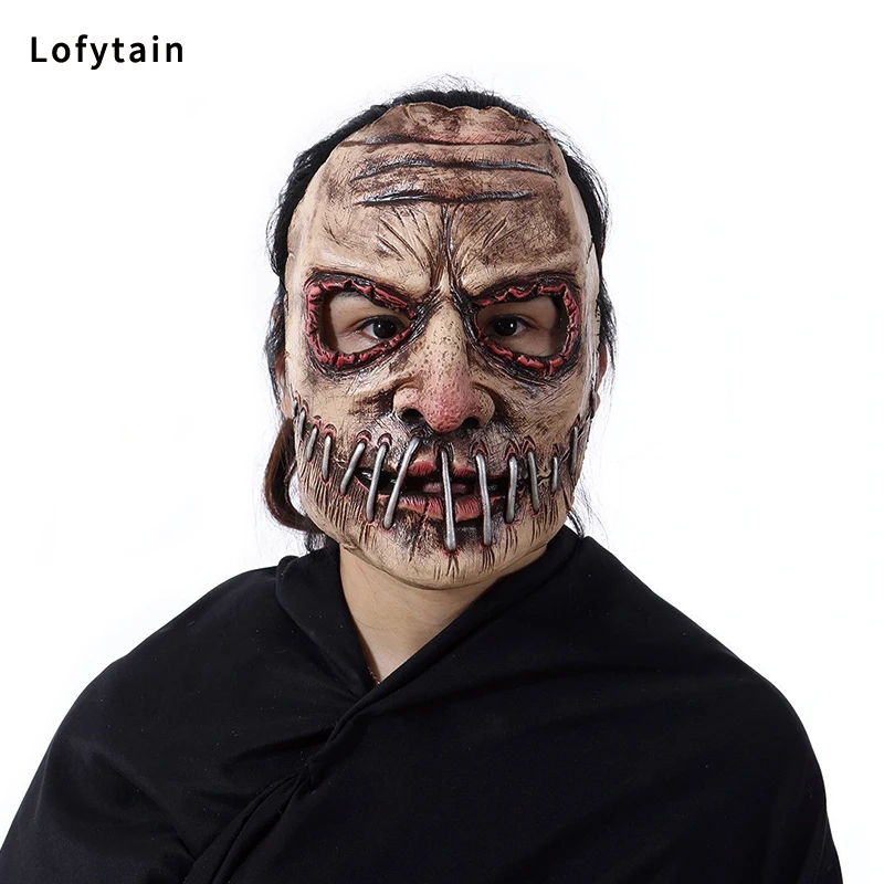 

Halloween Terror Big Mouth Nails Mask Latex Evil Demon Cosplay Costumes Headgear Helmet Carnival Party Horror Blood Creepy Props