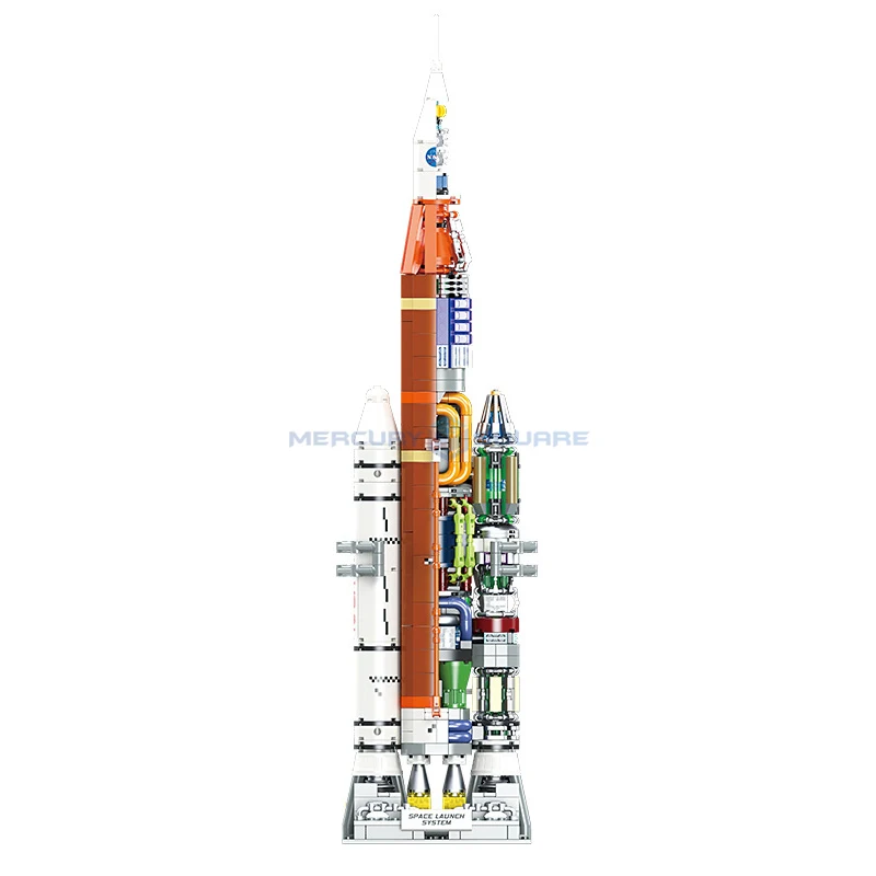 

Carrier Rocket Space Launch System Model Building Blocks MOC JJ9030 Aerospace Transport Bricks Educational Toy Kids Boys Gift