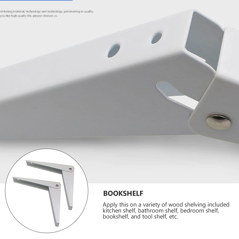 

2 шт. складные кронштейны для перегородки, холоднокатаная сталь, сверхмощная опора для полки, настенные регулируемые кронштейны для хранения, деревянные кронштейны