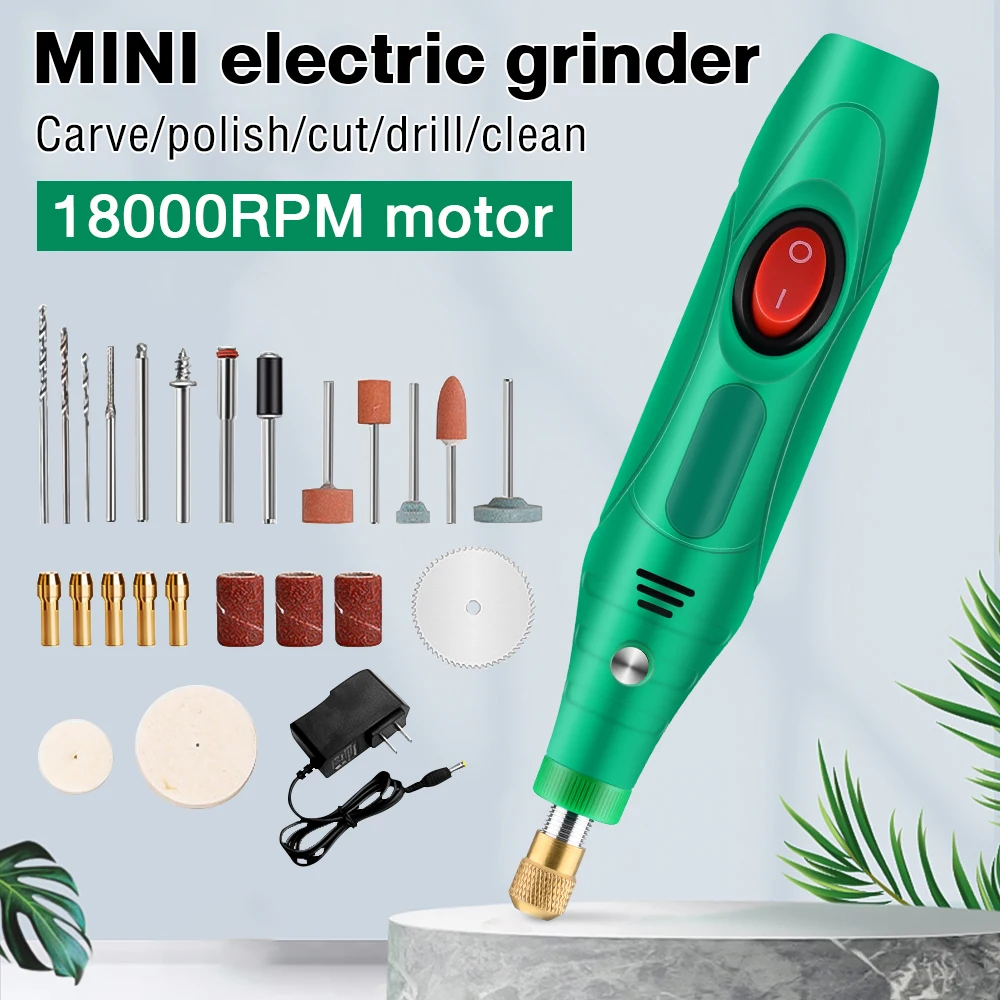 

Electric Drill Grinder Engraver Pen Grinder Mini 13W Adjustment Power Tools Grinding Machine Accessories