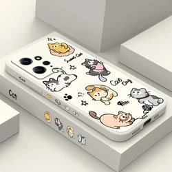 Cat String Ball Phone Case For Xiaomi Redmi 13 12 14C 13C 12C Redmi Note 14 13 12 Pro Plus 5G 12S 11S 11 10S 10 Matte Soft Cover