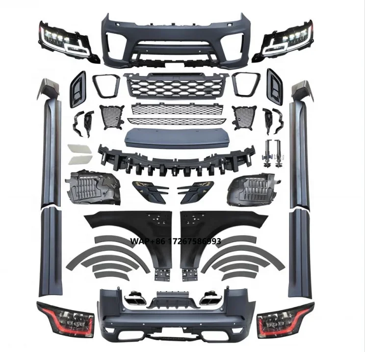 

2013-2017 Land Range Rover Sport Upgrade to 2022 SVR Body Kit with Headlights Taillights Bumper Parts Full Bodykit