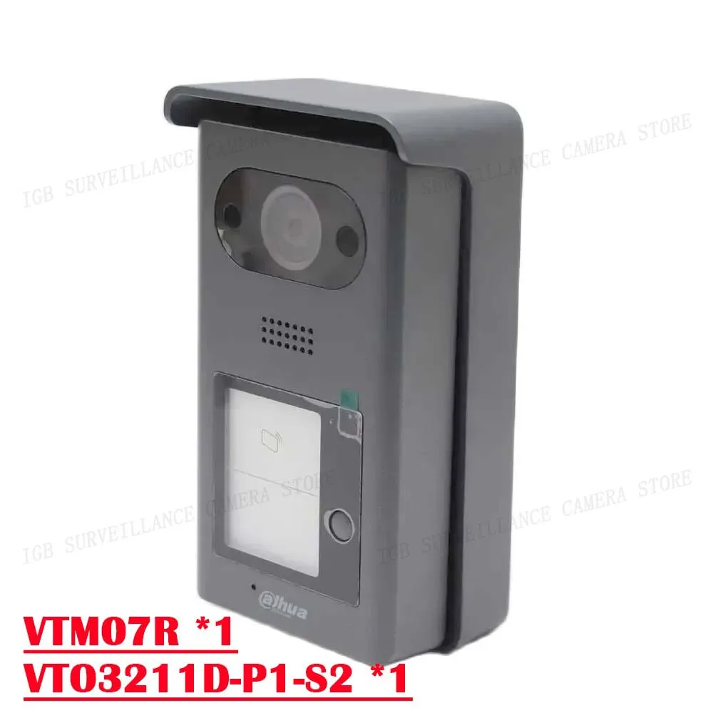 Dahua VTO3211D-P1/2/4-S2 1/2/4Button 1080P Video Smart Outdoor Doorbell IC Card Unlock Night Vision Intercoms for the apartment