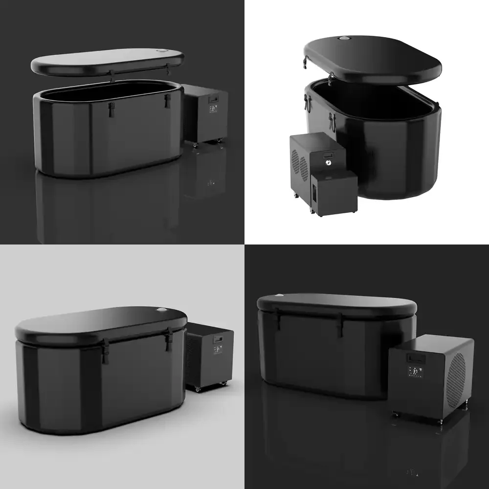 

Qwinn 2026 - Хит продаж: Портативная складная ванна-бочка для холодных процедур, большая домашняя ванна для взрослых, ледяная ванна для восстановления, ледяная купель