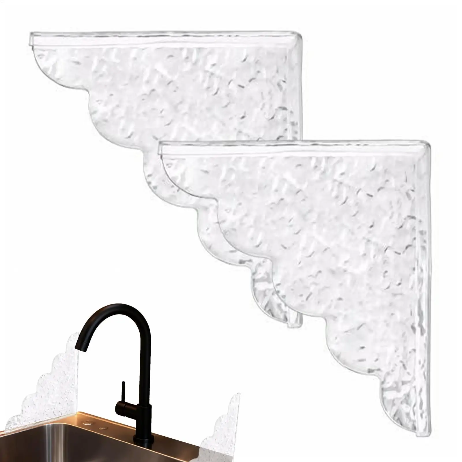 

Брызговик для ванны, акриловый клейкий барьер, прозрачная защита для воды для ванны для углов, время купания в отеле, раковина, угловая общежития