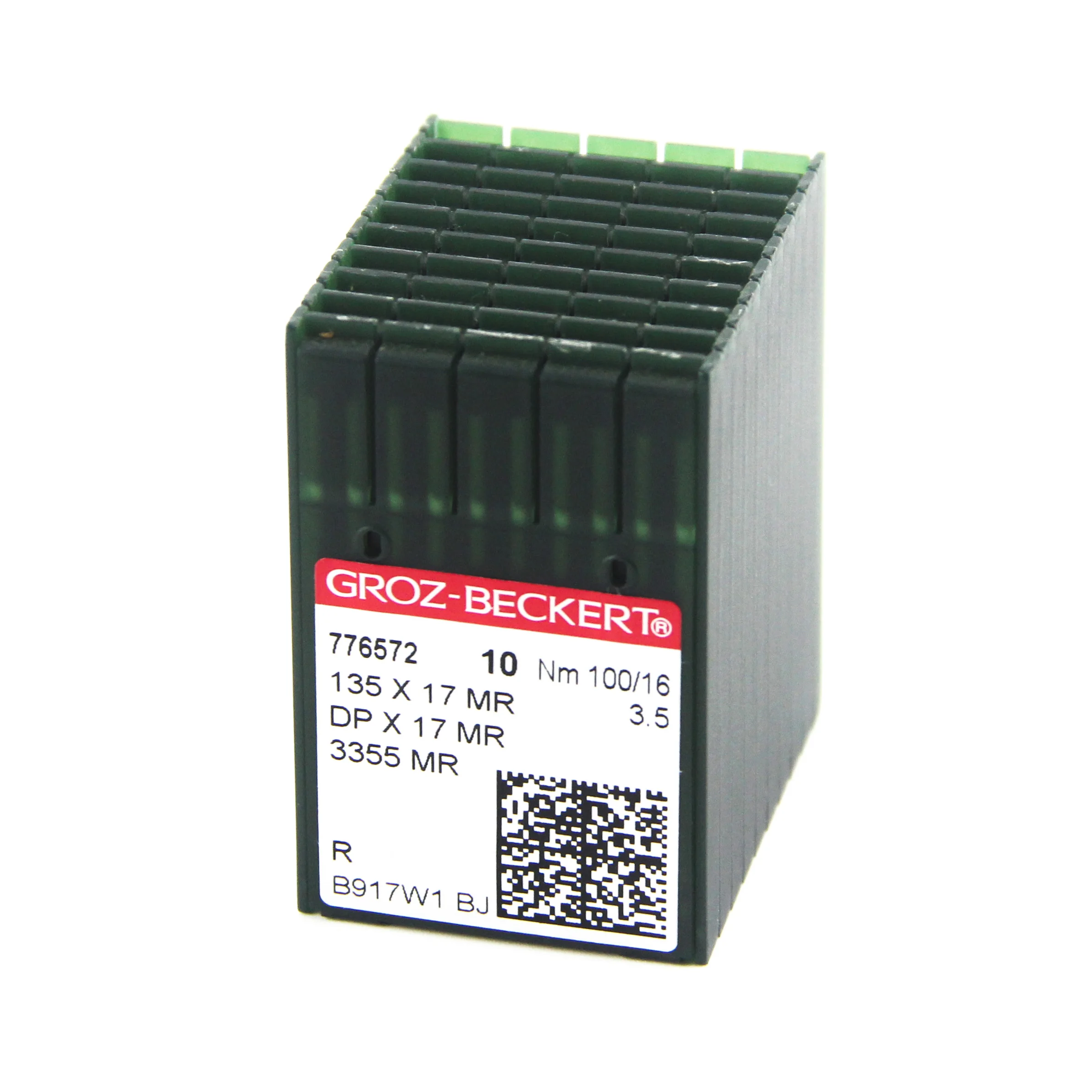 20 agujas de coser curvadas DPX17MR Groz-Beckert 3355 MR, 135X17 MR para máquina de coser industrial de arrastre superior