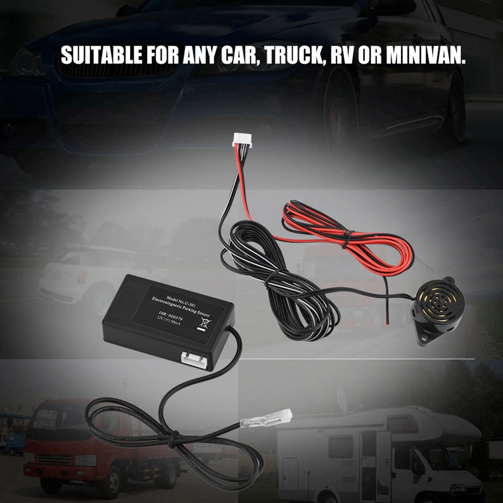 Electromagnetic Induction Radar Reversing Alarm Parking Sensor for Car Truck RV