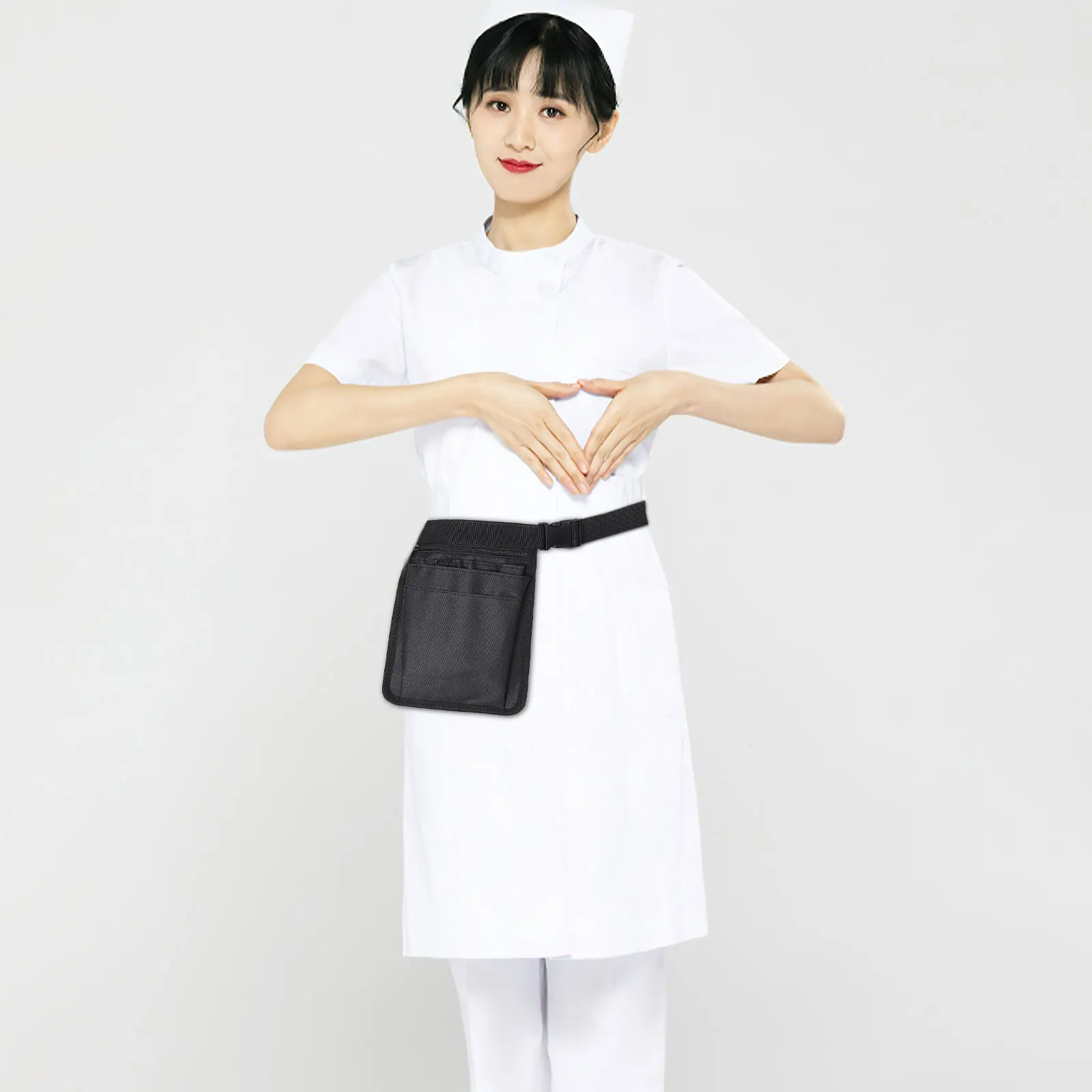 

Adjustable Medical Waist Belt Bag ganizer Pouch Nurse Storage 600D Oxford Cloth Multi Pocket Large Capacity for Medical