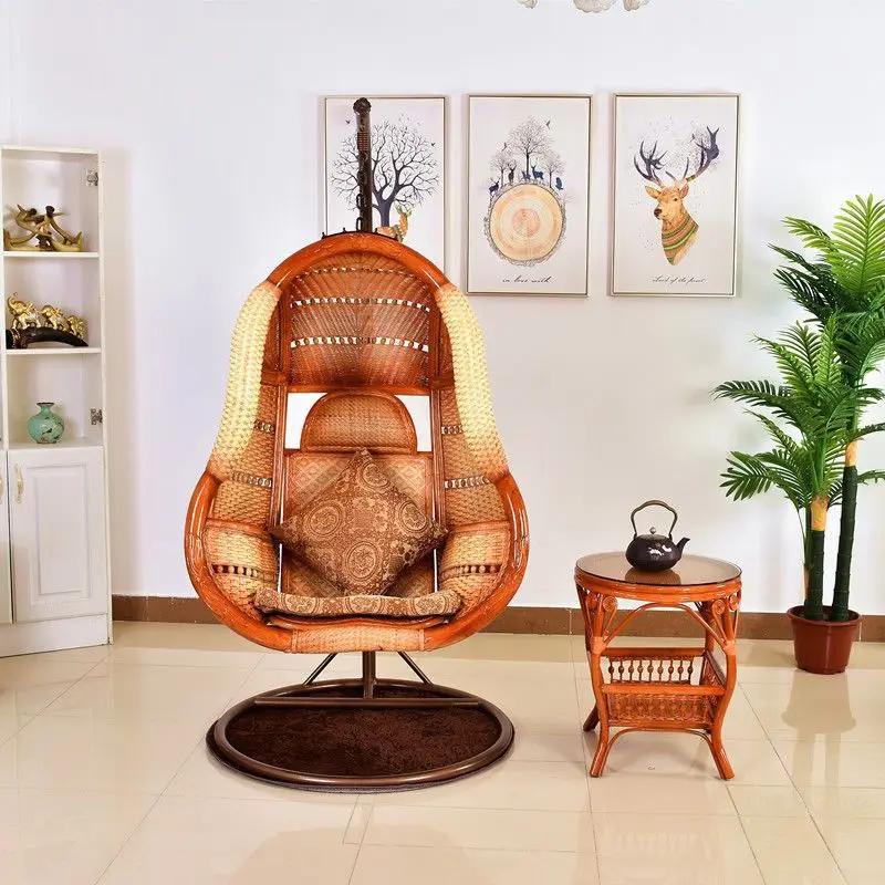 Outdoor Lazy Balcony Single Hammock Home Hanging Chair Indoor Bird's Nest Swing Cradle Courtyard Double Hanging Basket