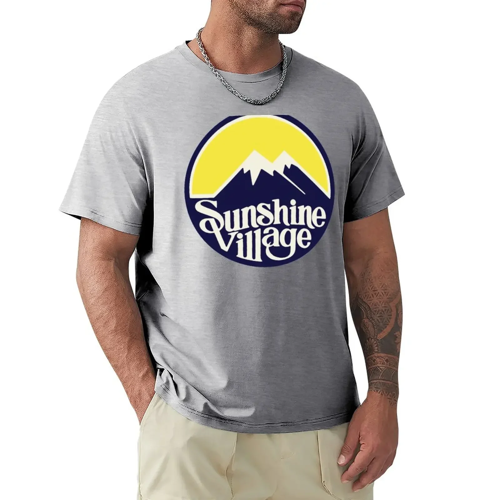 Sunshine Village Banff Vintage Ski Lake Louise T-Shirt oversized t shirt animal prinfor boys shirts graphic tee men