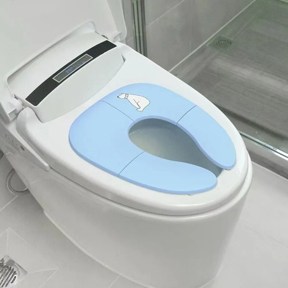 Universele opvouwbare baby reistoiletbril wasbaar antislip reispotje stoel cartoon zuignappen zindelijkheidstraining stoel reizen
