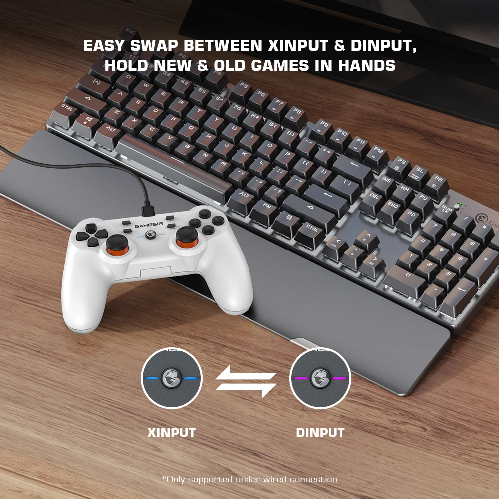 GameSir T3s Bluetooth 5.0 Gamepad Wireless Switch Game Controller for Nintendo Switch Android Cellphone Apple iPhone and PC