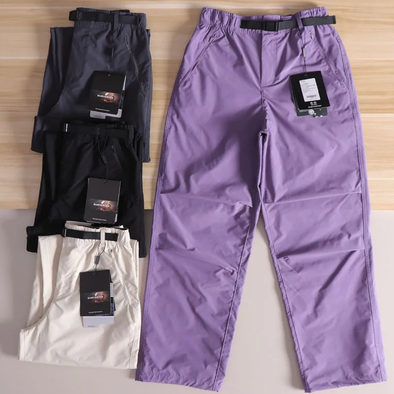 

Уличные ветрозащитные водонепроницаемые повседневные широкие брюки, рабочая одежда, брюки, осенние мужские и женские брюки-карго для отдыха