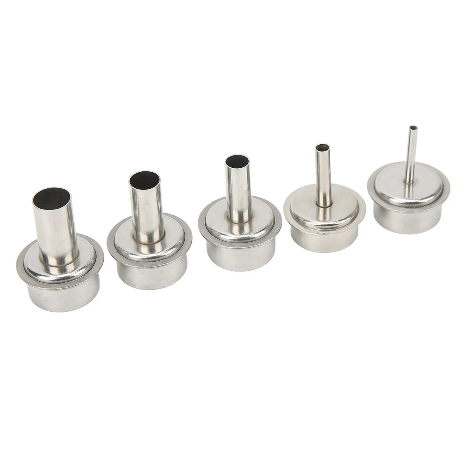 5PCS Stainless Steel Heat Nozzles for soldering Station - Versatile Blower Tips with 5 Specs