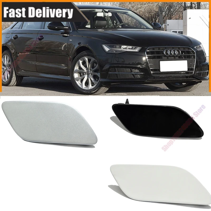 For 18 Sport Audi A6 Front Bumper Headlight Spray Cover Headlight Spray Gun Cover Cleaning Decorative Cover Decorati