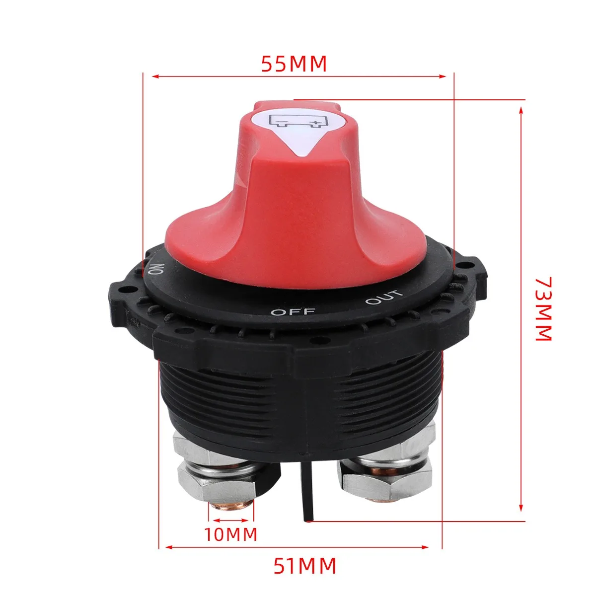 Battery Disconnect Switch 32V DC 300A ON-Off Power Battery Kill Switches for Car Off-Road Vehicle Truck Boat RV Marine