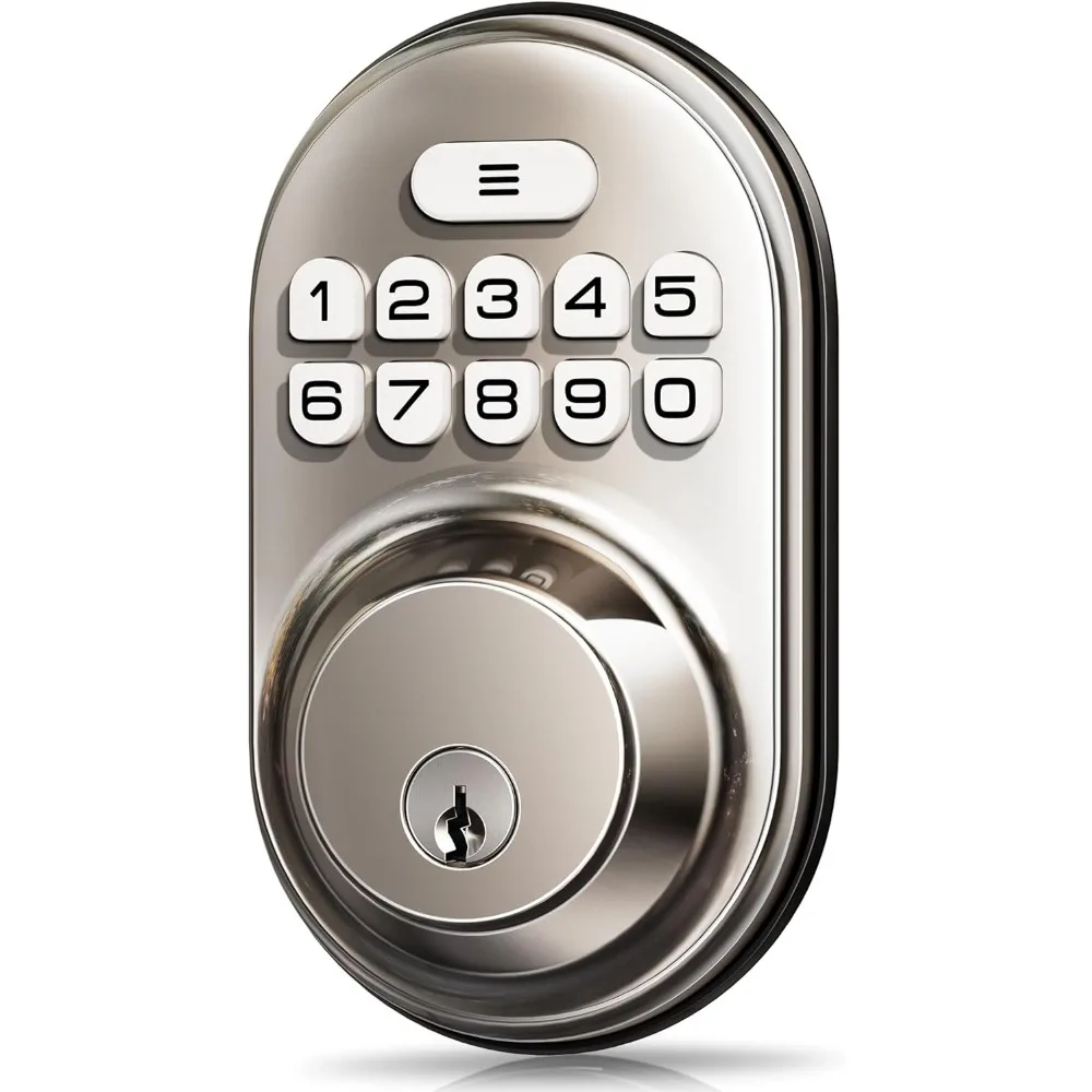 กุญแจล็อคประตูแบบ keyless VEISE, ปุ่มลัดอิเล็กทรอนิกส์, รายการกุญแจ, ล็อคอัตโนมัติ, รหัสผ่านป้องกันการแอบมอง, ไฟด้านหลังและติดตั้งง่าย