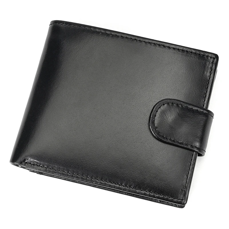 

Fashion Men Leather Short Purse Business Card Holder Trifold Men's Wallet ThickLeather Purse Coin Cash Leather Clip Purse Bag