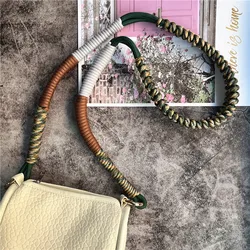 Rope Strap Handmade Custom Lanyard Gold Keyring Smartphone Shoulder Strap Green Laynyard Premium Bag Accessories Pendant Chain